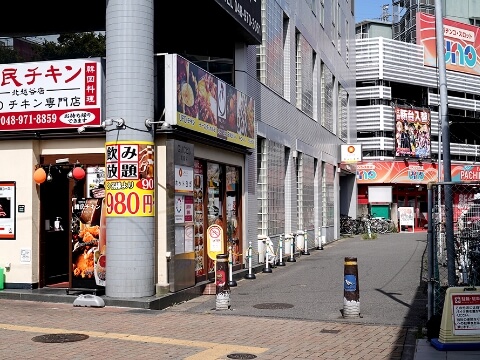 駅からクリニックへ向かう途中の風景